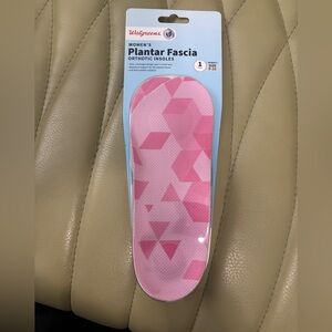 Pink Women's Plantar Fascia Insoles NWT - Size 5-11
